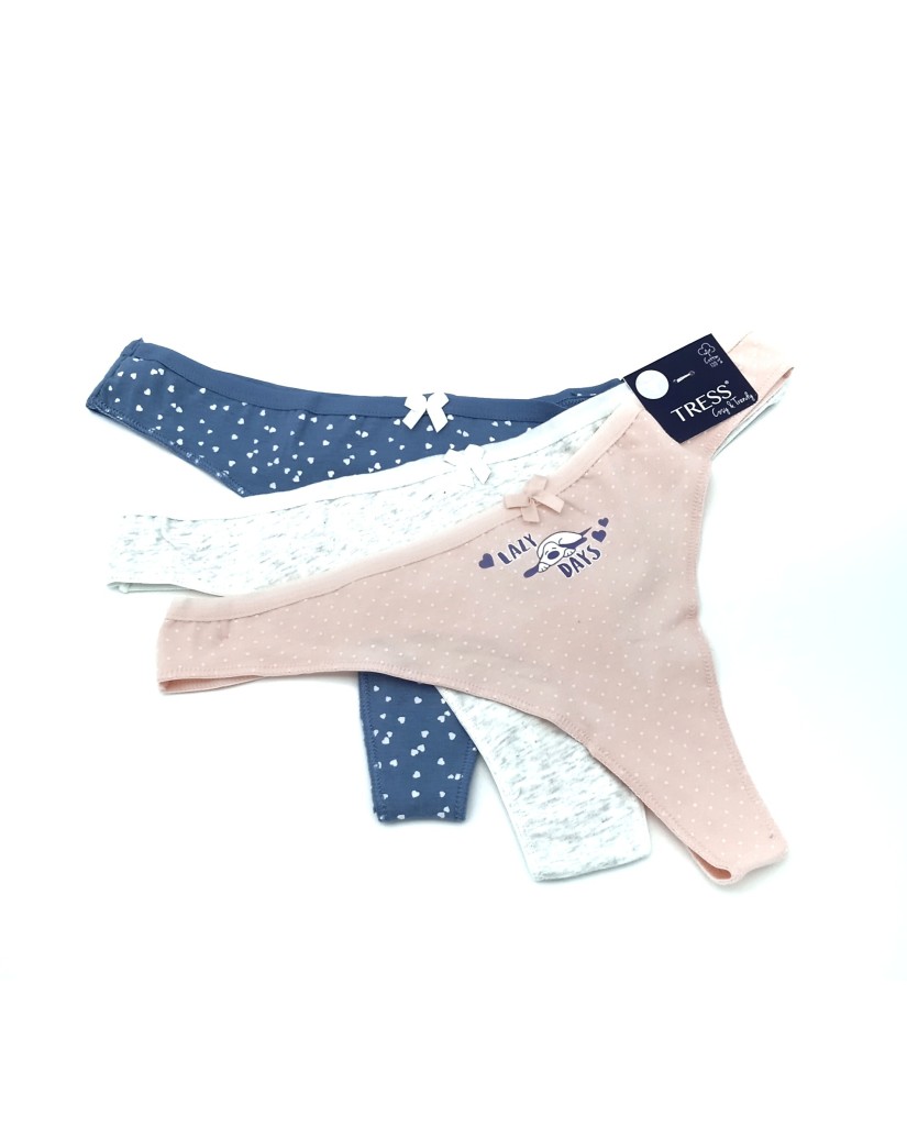 Pack de 3 tangas "Lazy Days"Tress