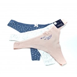 Pack de 3 tangas "Lazy Days"Tress