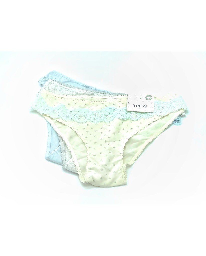 Pack 3 bragas mujer lace