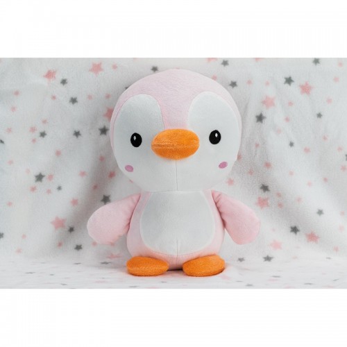 Pingüino de peluche + manta