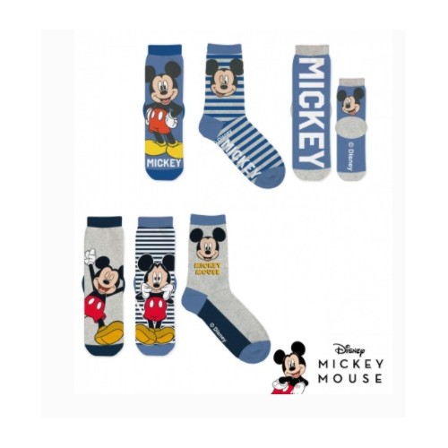 Pack 3 calcetines Mickey Mouse