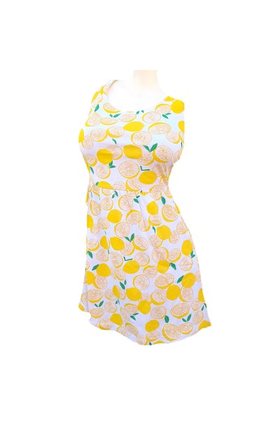 Vestido mujer verano limones