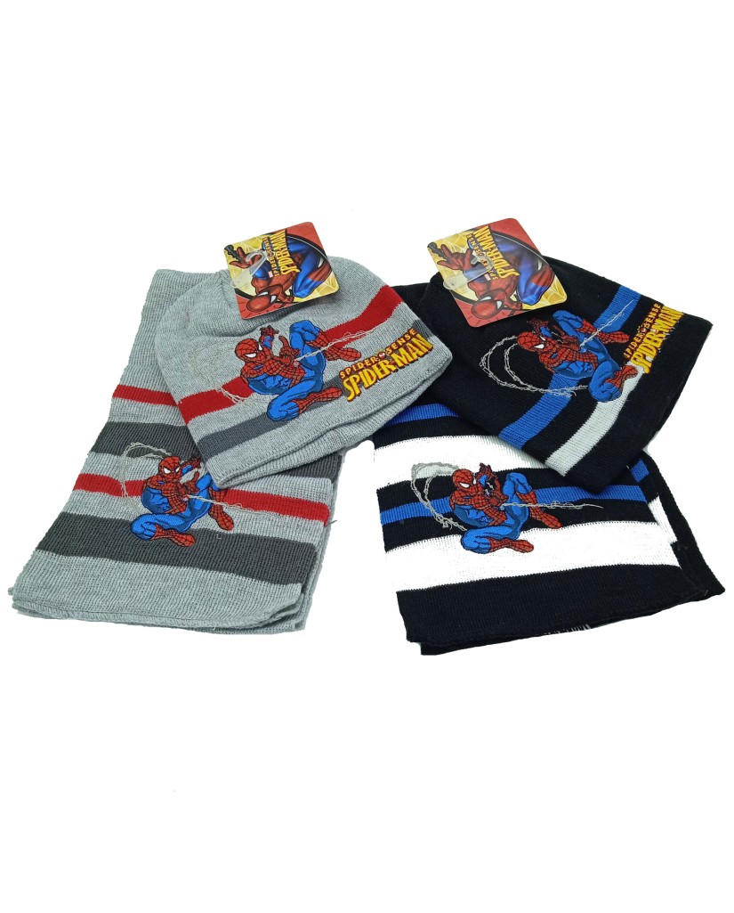 Conjunto de gorro y bufanda Spiderman