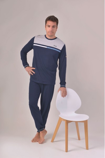 Pijama hombre azul marino Privata