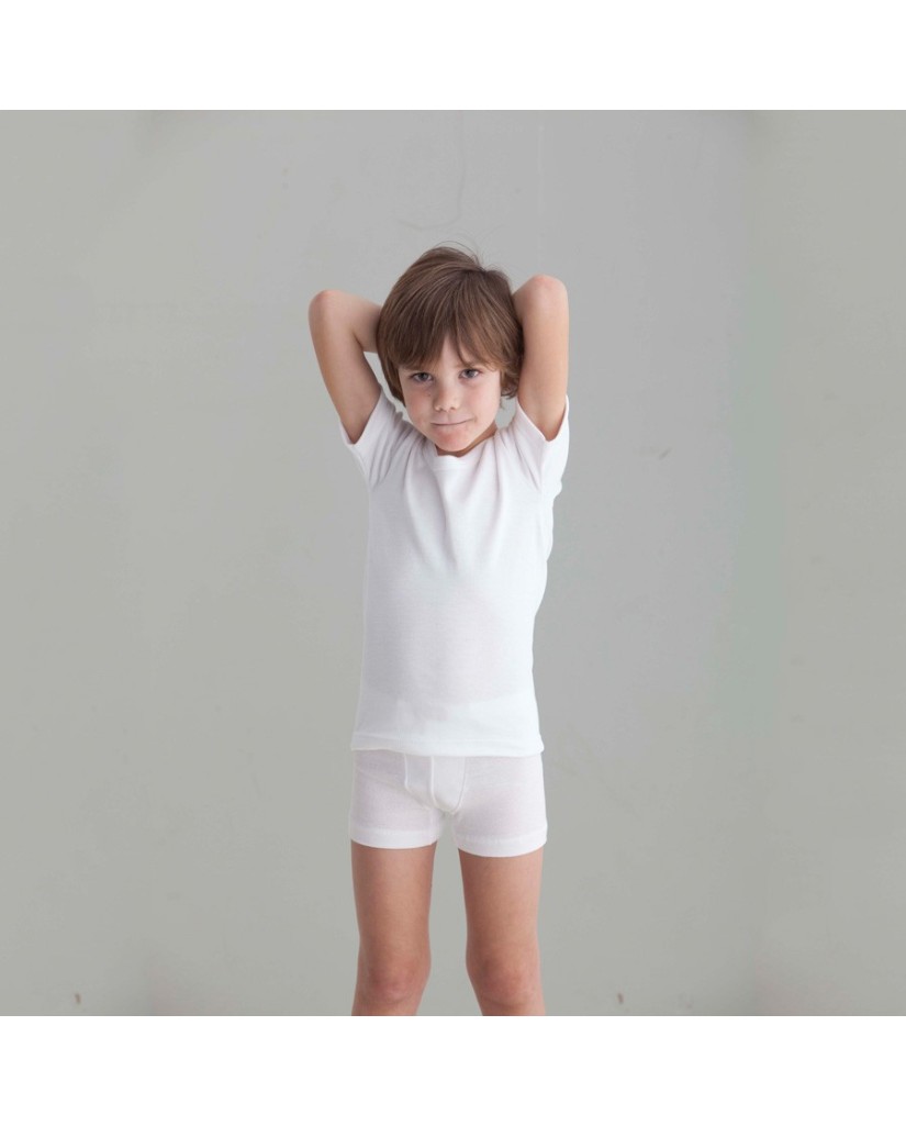 Camiseta cuello semicisne niña y niño【Comprar】- 40Grados