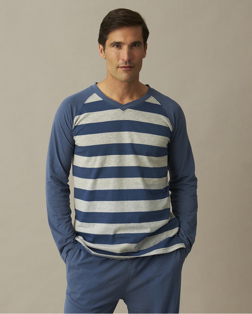Pijama hombre a rayas J&J Brothers