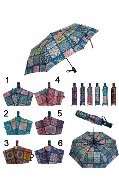 Paraguas plegable mandala