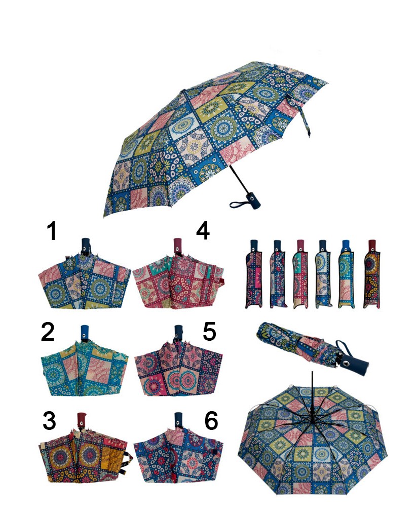 Paraguas plegable mandala