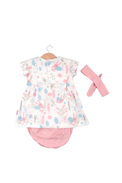 Vestido y braguita con diadema Babybol