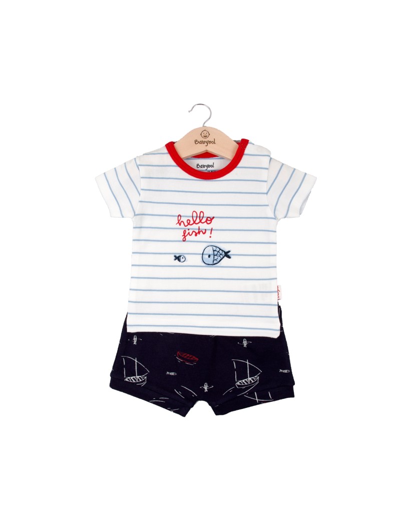 Conjunto 2 piezas bebé "Hello fish" Babybol