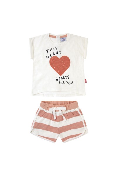 Conjunto 2 piezas corazón Yatsi