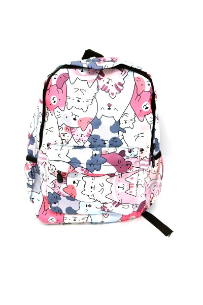 Mochila dibujo gatos