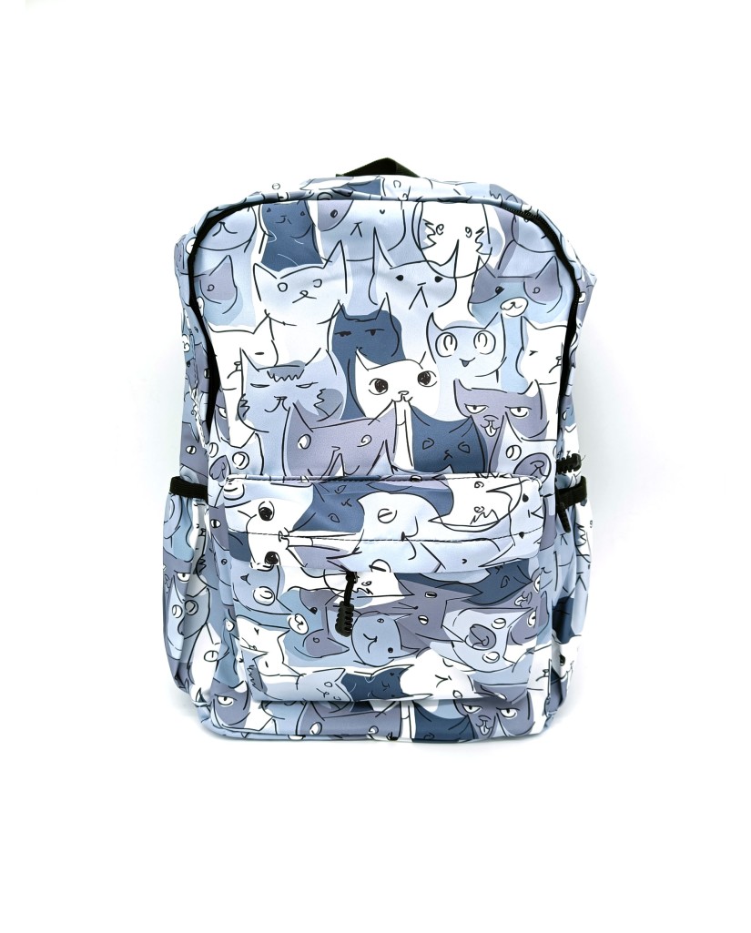 Mochila dibujo gatos