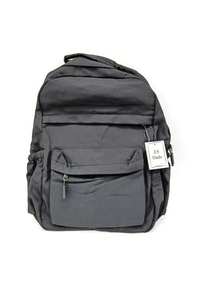 Mochila lisa con varios compartimentos