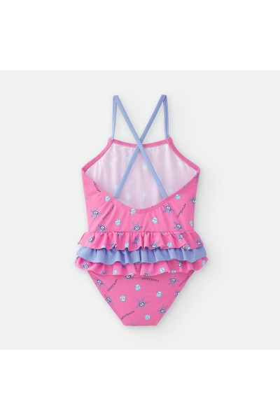 Bañador rosa con volante Waterlemon