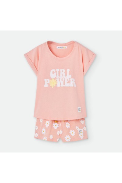 Pijama verano niña margaritas Waterlemon