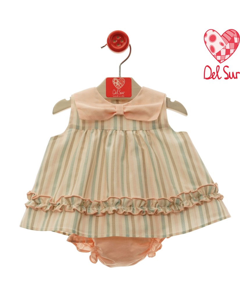 Vestido y braguita bebé Del Sur