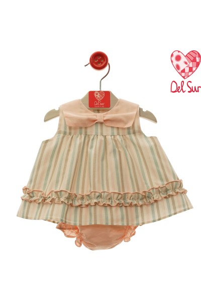 Vestido y braguita bebé Del Sur