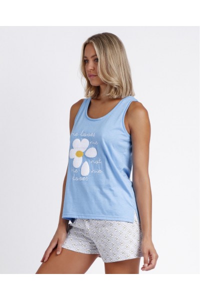Pijama mujer tirantes margaritas Admas