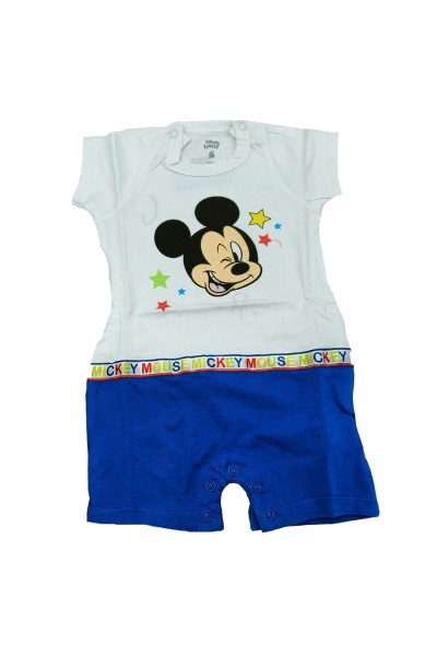 Pelele bebé manga corta Mickey Mouse