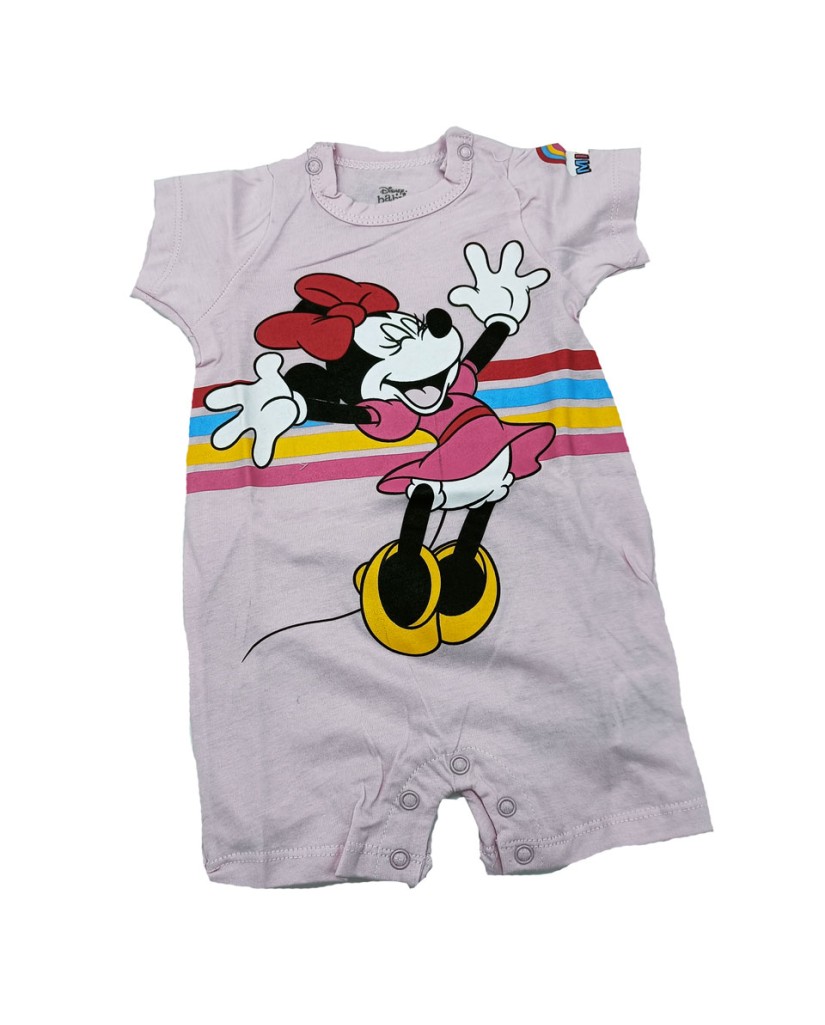 Pelele bebé manga corta Minnie Mouse