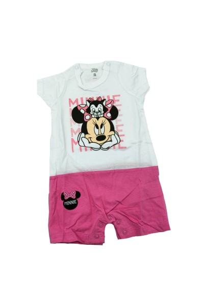 Pelele bebé manga corta Minnie Mouse