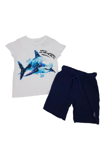 Conjunto 2 piezas niño tiburón Petit Utopie