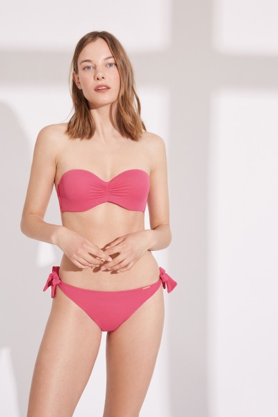 Bikini bandeau fucsia Copa B Ysabel Mora
