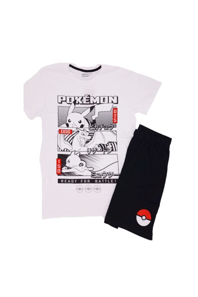 Pijama niño verano blanco Pokémon