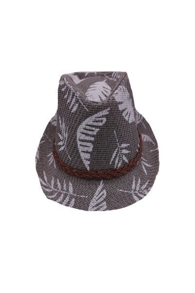 Gorro niño con estampado de hojas