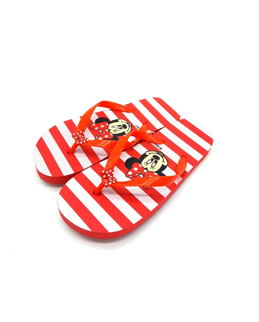 Chanclas de dedo Minnie Mouse a rayas