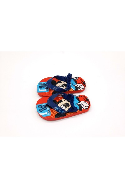 Chanclas de dedo con goma Mickey Mouse rojo