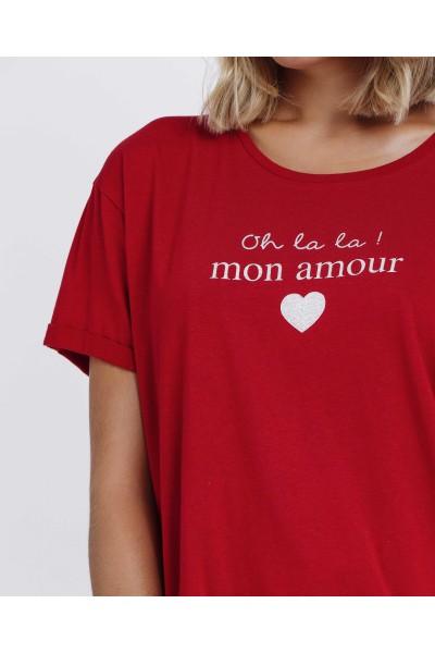 Pijama mujer corazones largo Admas