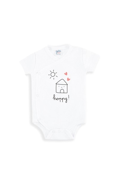 Body bebé manga corta "Happy" Yatsi