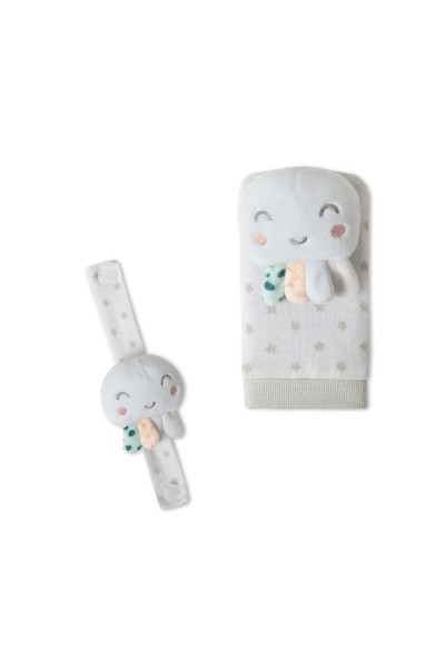 Set sonajeros para pies y muñecas pulpo Interbaby