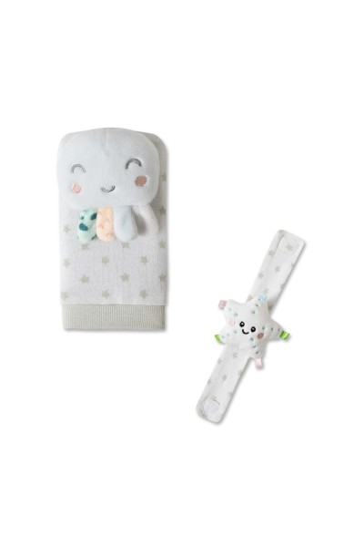 Set sonajeros para pies y muñecas pulpo Interbaby