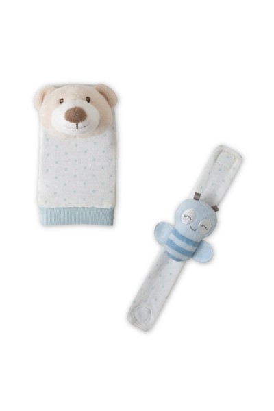 Set sonajeros para pies y muñecas osito Interbaby