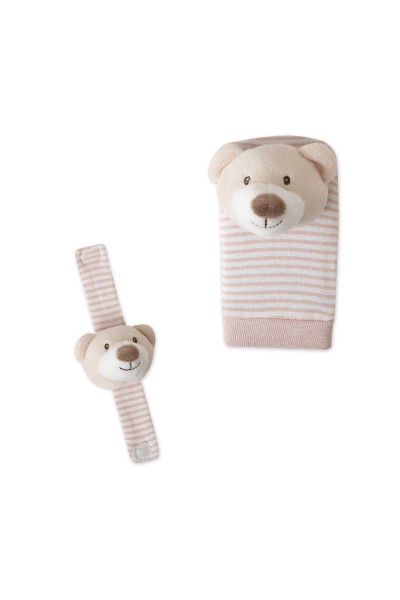 Set sonajeros para pies y muñecas osito Interbaby