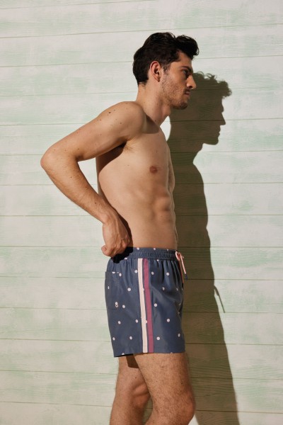 Bañador hombre corto lunares Ysabel Mora