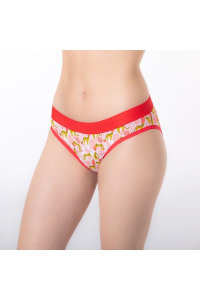Braga menstrual reutilizable panteras