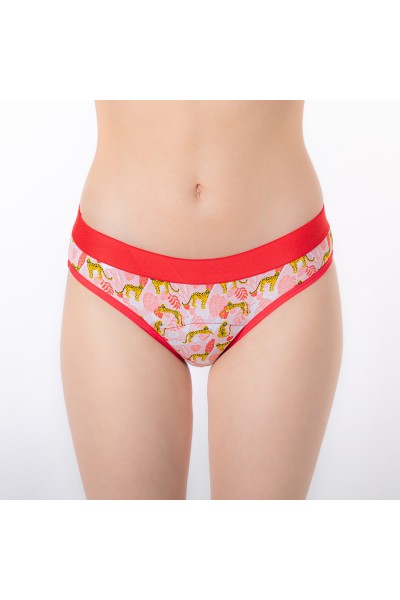 Braga menstrual reutilizable panteras