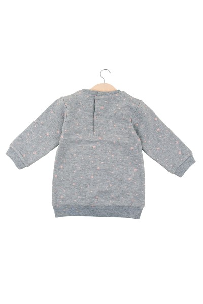 Vestido sudadera niña gris Babybol