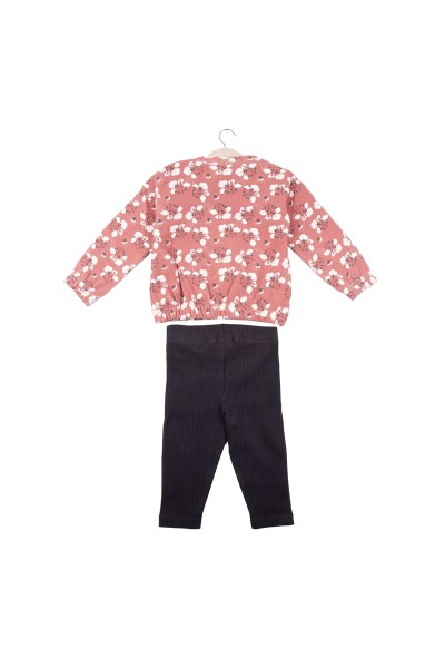 Conjunto 2 piezas niña flores Babybol