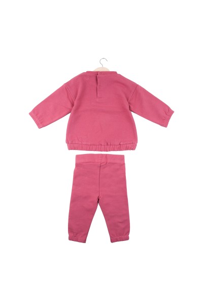 Conjunto 2 piezas niña fucsia corazón Babybol