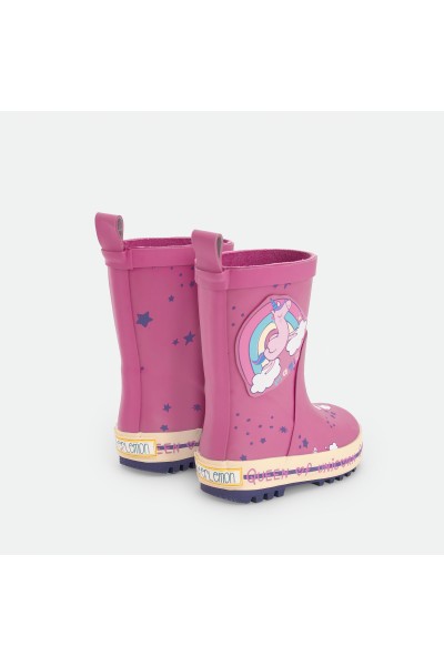 Botas de agua unicornio fucsia Waterlemon