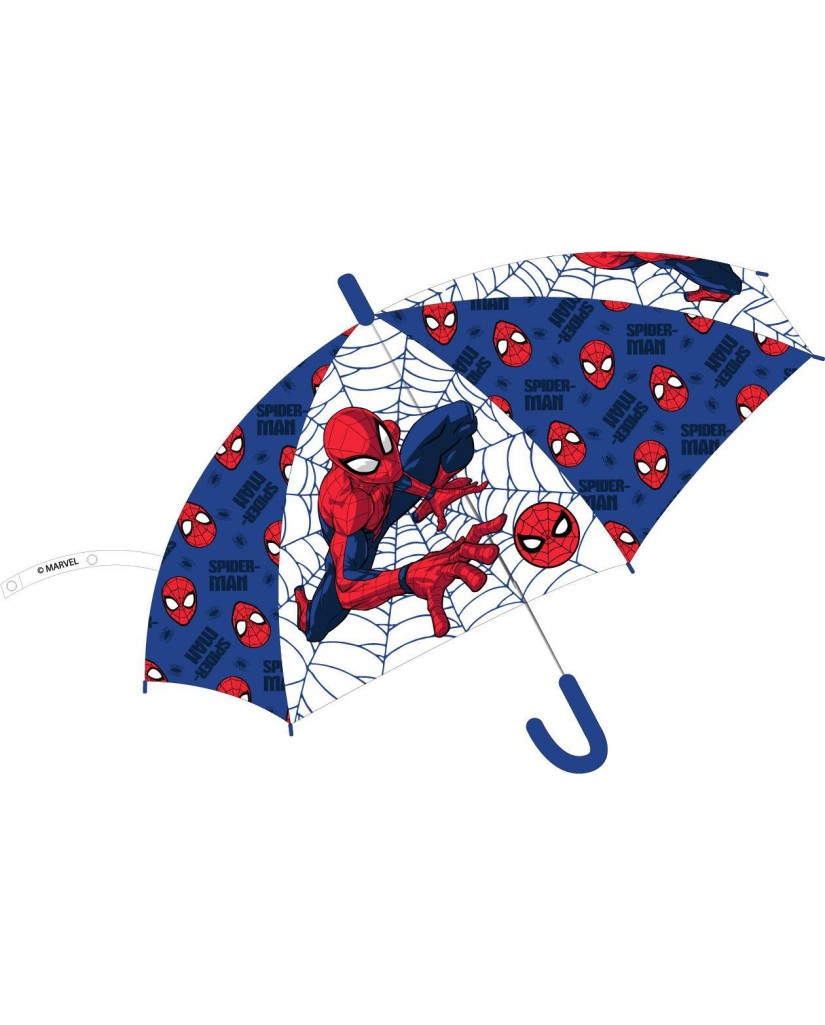 Paraguas transparente azul Spiderman
