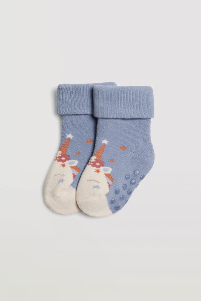 Pack 2 calcetines bebé térmico antideslizante Ysabel Mora