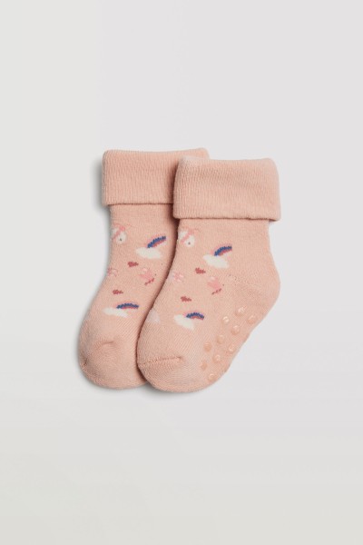 Pack 2 calcetines bebé térmico antideslizante Ysabel Mora