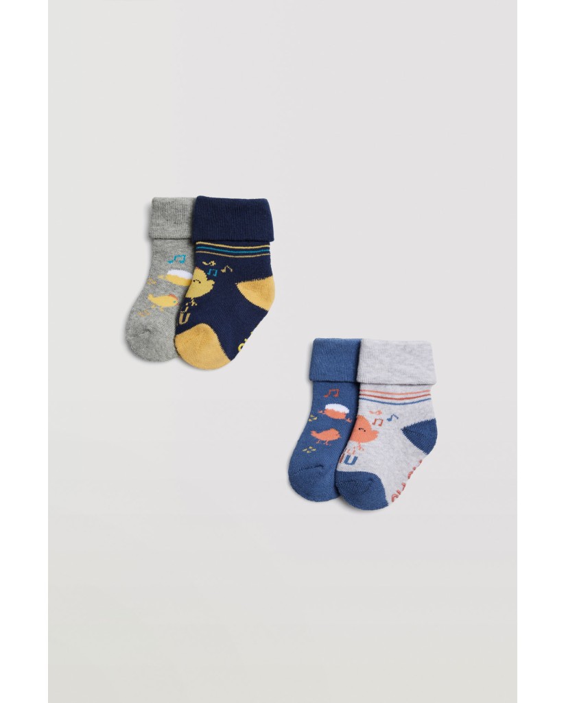 Pack 2 calcetines bebé térmico antideslizante Ysabel Mora