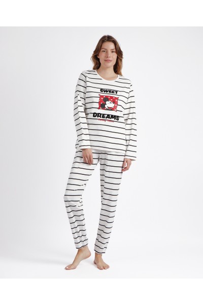 Pijama mujer rayas "Sweet Dreams" Admas